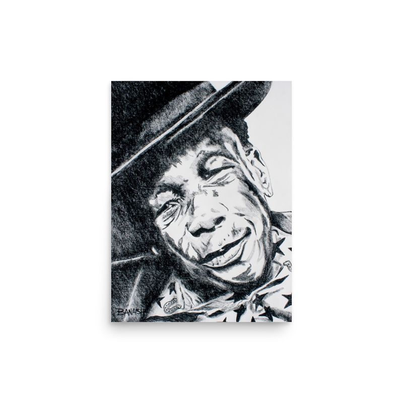 DELTA BLUES  NO. 7 | POSTER PRINT | CHARCOAL | 3:4 RATIO