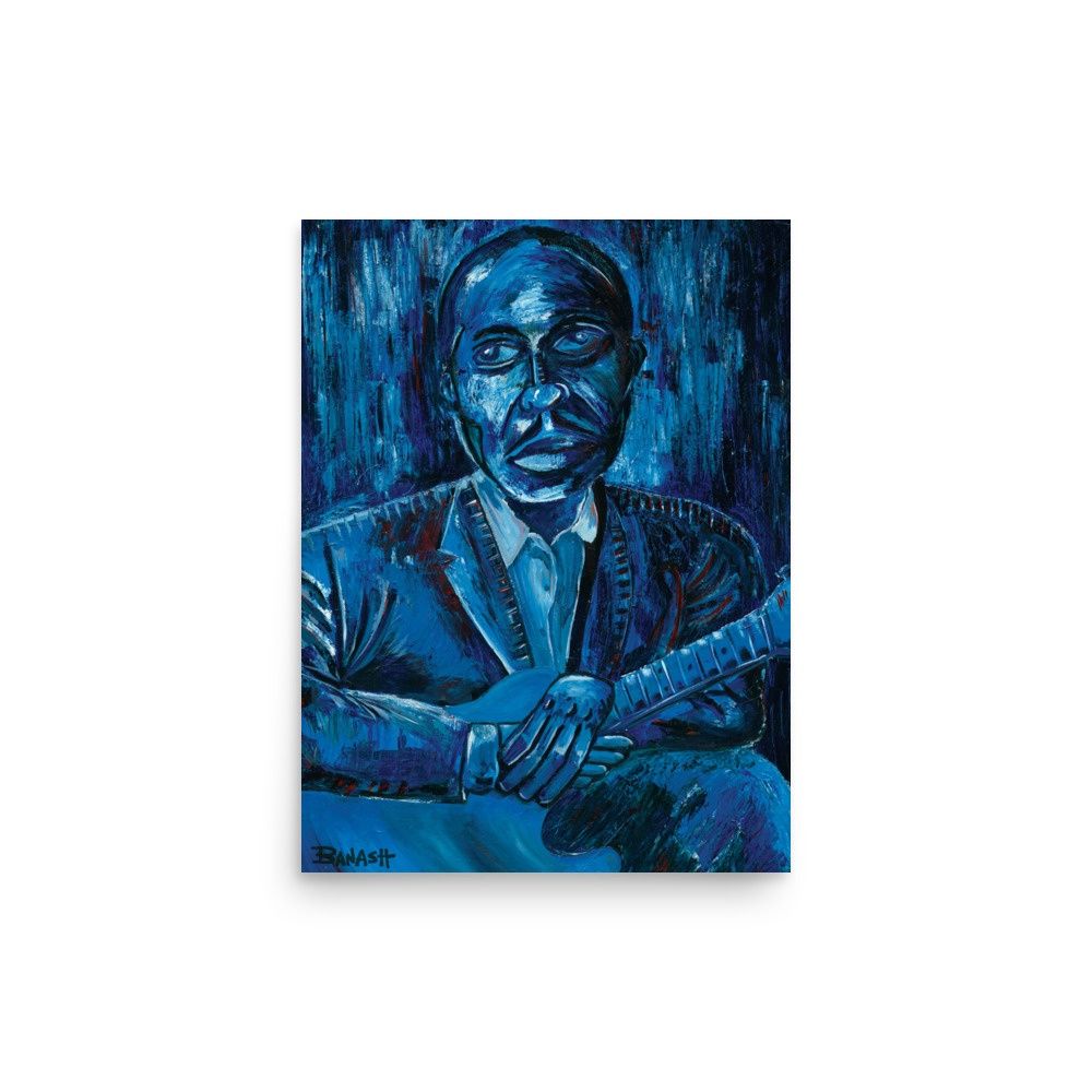 DELTA BLUES  NO. 1 | POSTER PRINT | ACRYLIC PAINTING | 3:4 RATIO