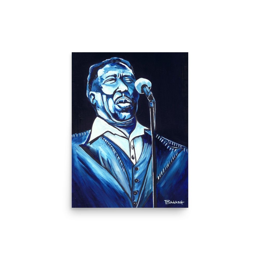 DELTA BLUES  NO. 2 | POSTER PRINT | ACRYLIC PAINTING | 3:4 RATIO