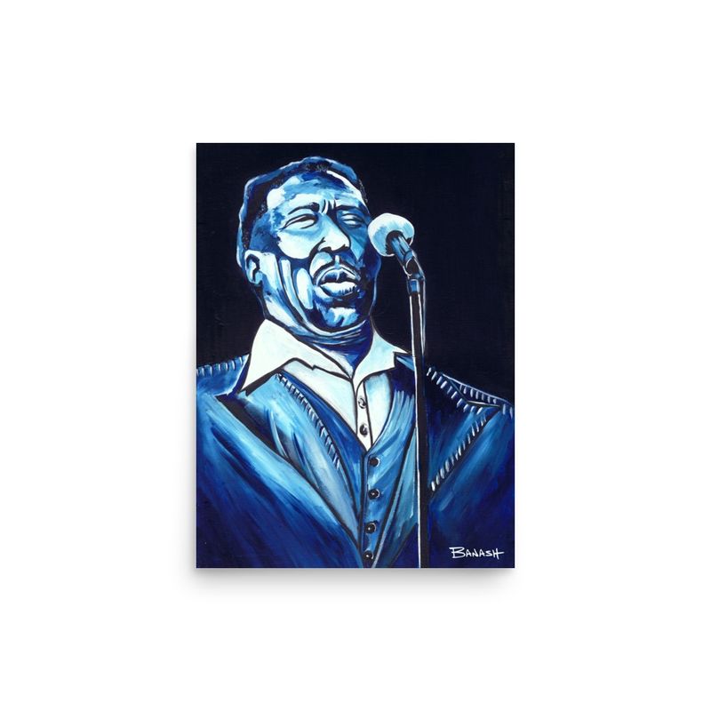 DELTA BLUES  NO. 2 | POSTER PRINT | ACRYLIC PAINTING | 3:4 RATIO