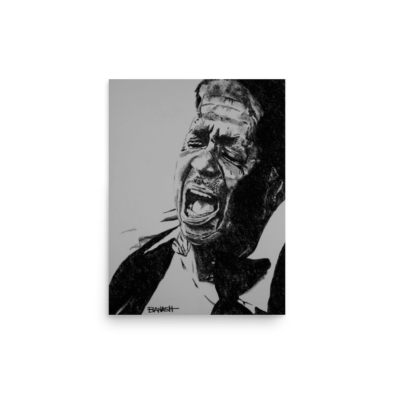 DELTA BLUES  NO. 13 | POSTER PRINT | CHARCOAL | 3:4 RATIO