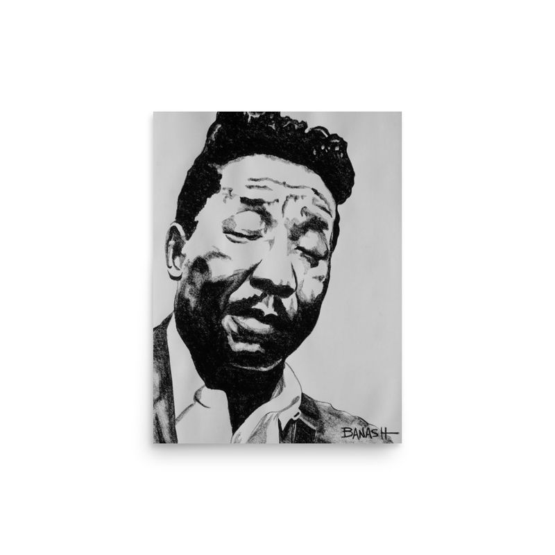 DELTA BLUES  NO. 3 | POSTER PRINT | CHARCOAL | 3:4 RATIO