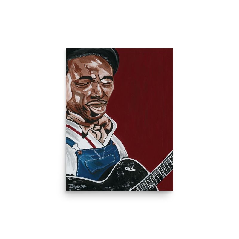 DELTA BLUES NO. 8 | POSTER PRINT | ACRYLIC PAINTING | 3:4 RATIO