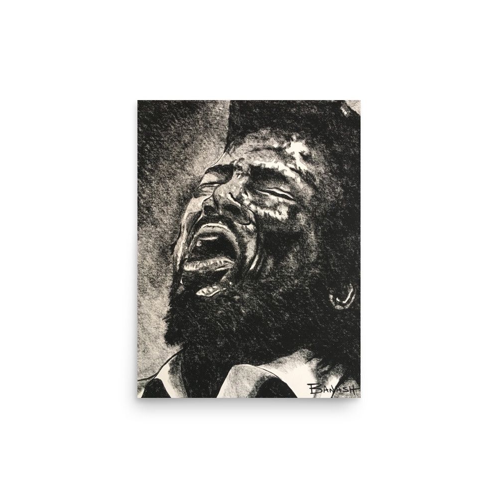 ELECTRIC BLUES NO. 5 | POSTER PRINT | CHARCOAL | 3:4 RATIO