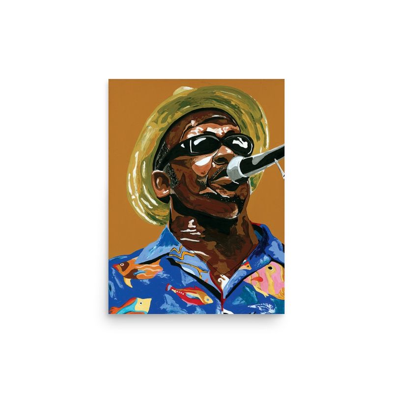 ELECTRIC BLUES NO. 20 | POSTER PRINT | ACRYLIC PAINTING | 3:4 RATIO