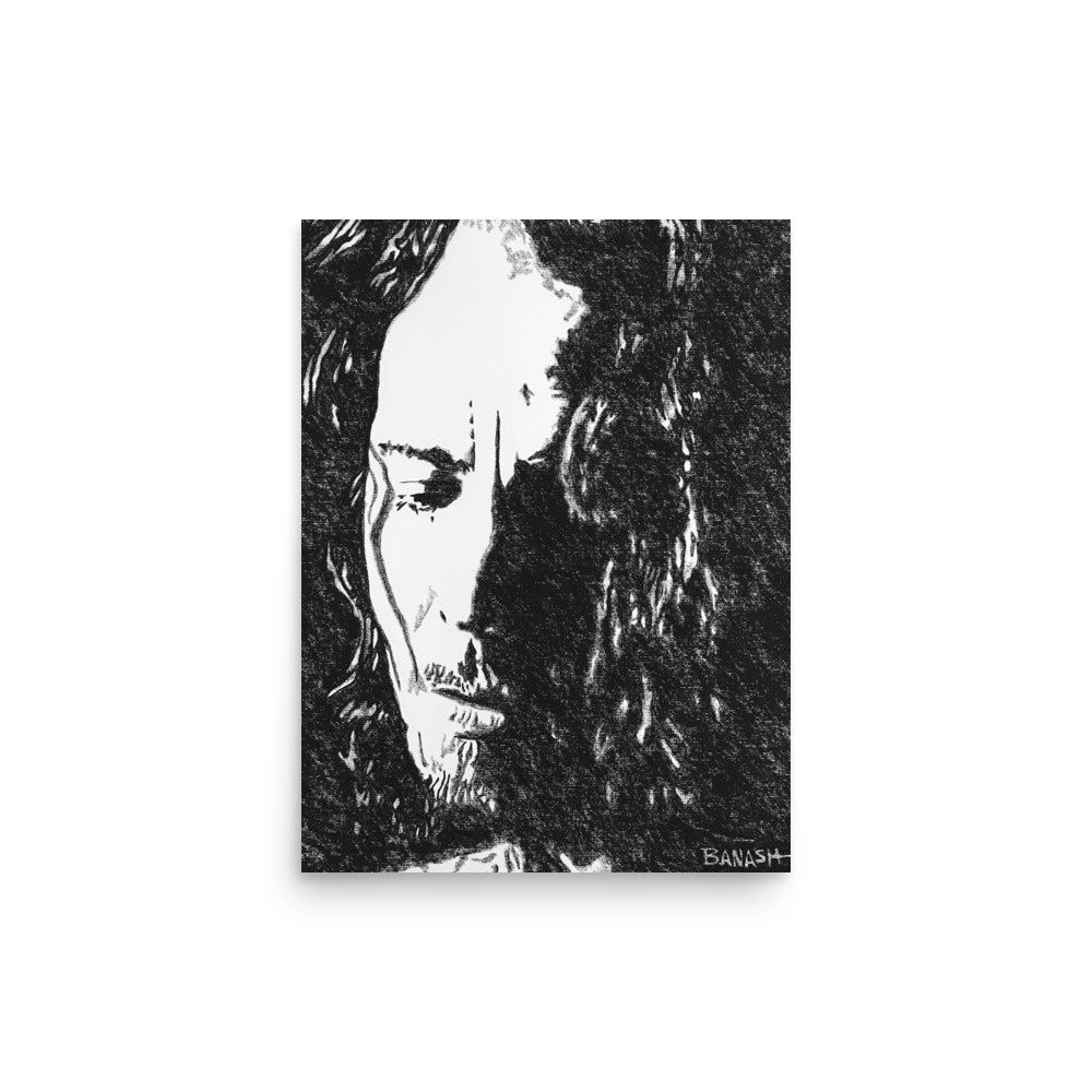 GRUNGE ROCK NO. 3 | POSTER PRINT | CHARCOAL | 3:4 RATIO