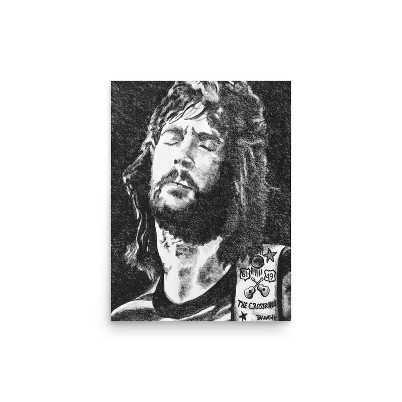 ELECTRIC BLUES NO. 7 | POSTER PRINT | CHARCOAL | 3:4 RATIO