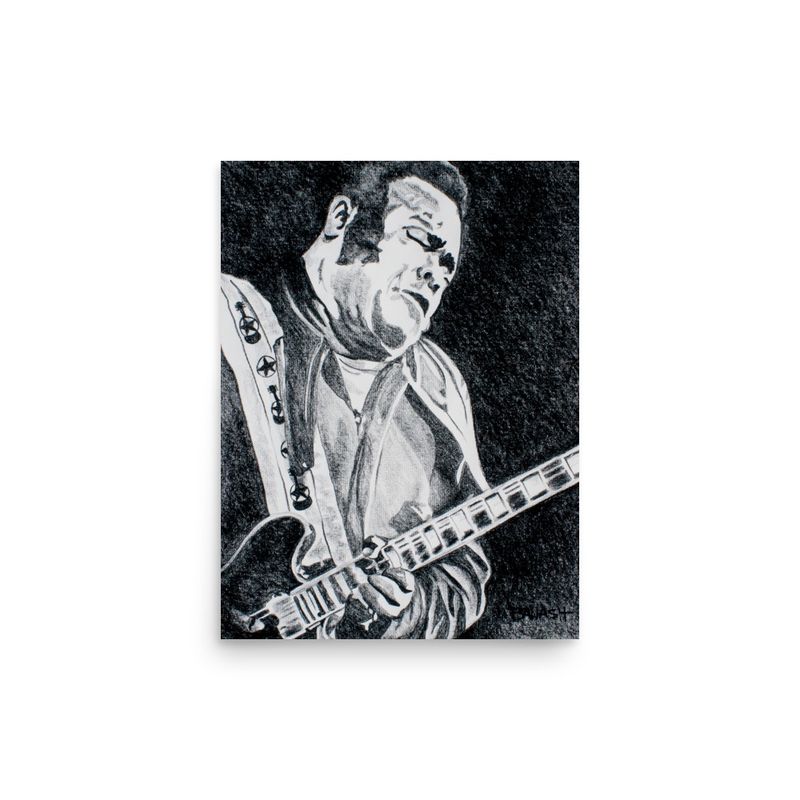ELECTRIC BLUES NO. 4 | POSTER PRINT | CHARCOAL | 3:4 RATIO