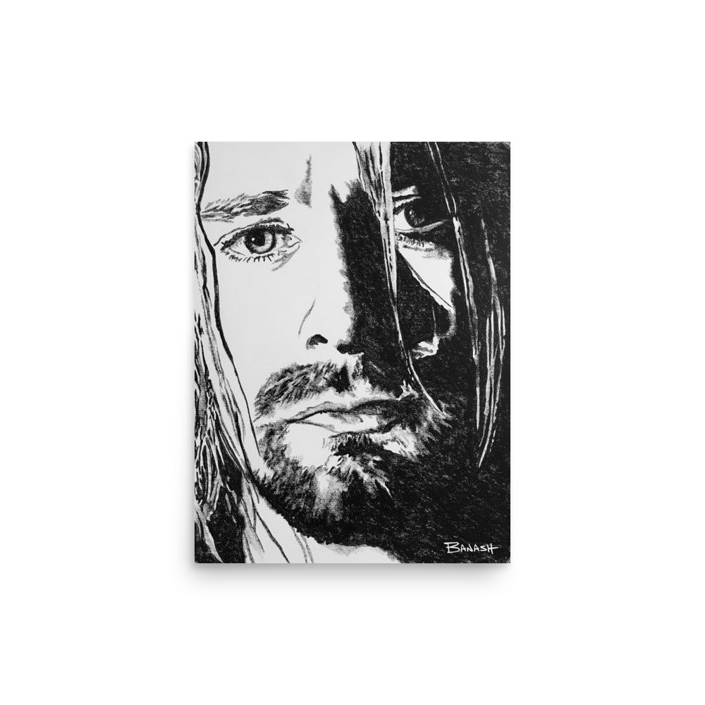 GRUNGE ROCK NO. 1 | POSTER PRINT | CHARCOAL | 3:4 RATIO