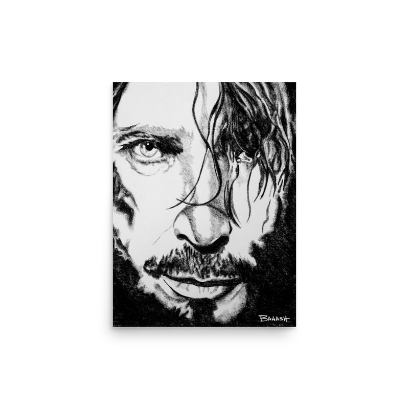 GRUNGE ROCK NO. 2 | POSTER PRINT | CHARCOAL | 3:4 RATIO