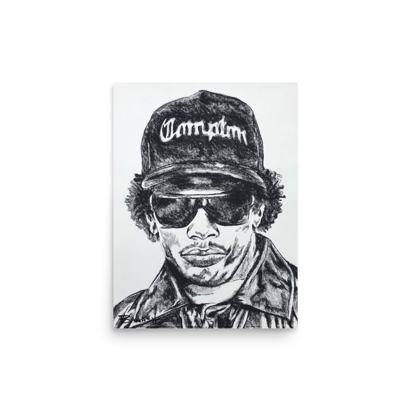 HIP HOP . RAP NO. 5 | POSTER PRINT | CHARCOAL | 3:4 RATIO