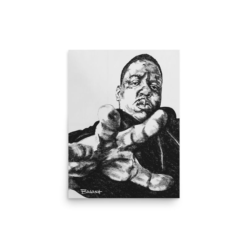 HIP HOP . RAP NO. 2 | POSTER PRINT | CHARCOAL | 3:4 RATIO