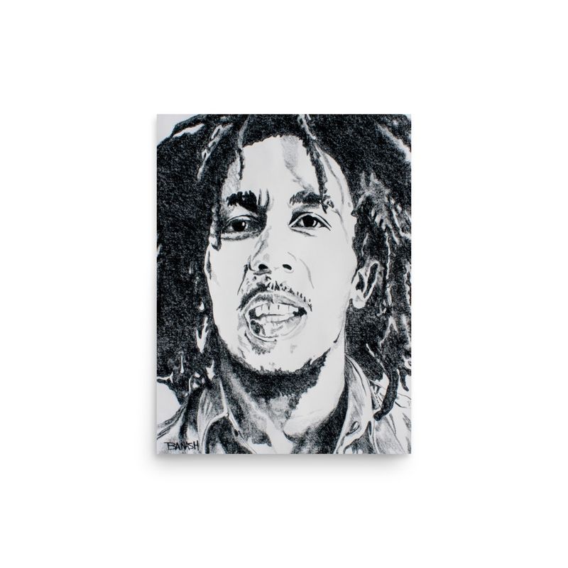 REGGAE NO. 5 | POSTER PRINT | CHARCOAL | 3:4 RATIO