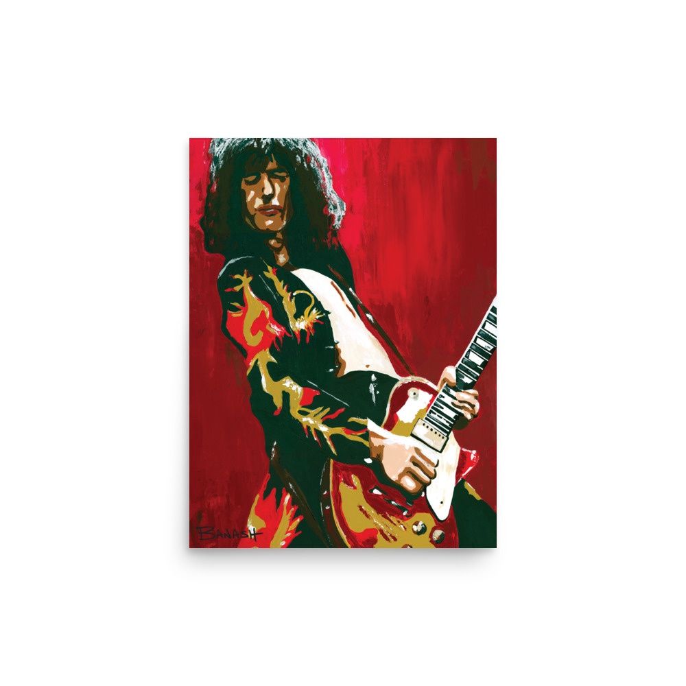 ROCK N&#39; ROLL NO. 1 | POSTER PRINT | ACRYLIC PAINTING | 3:4 RATIO