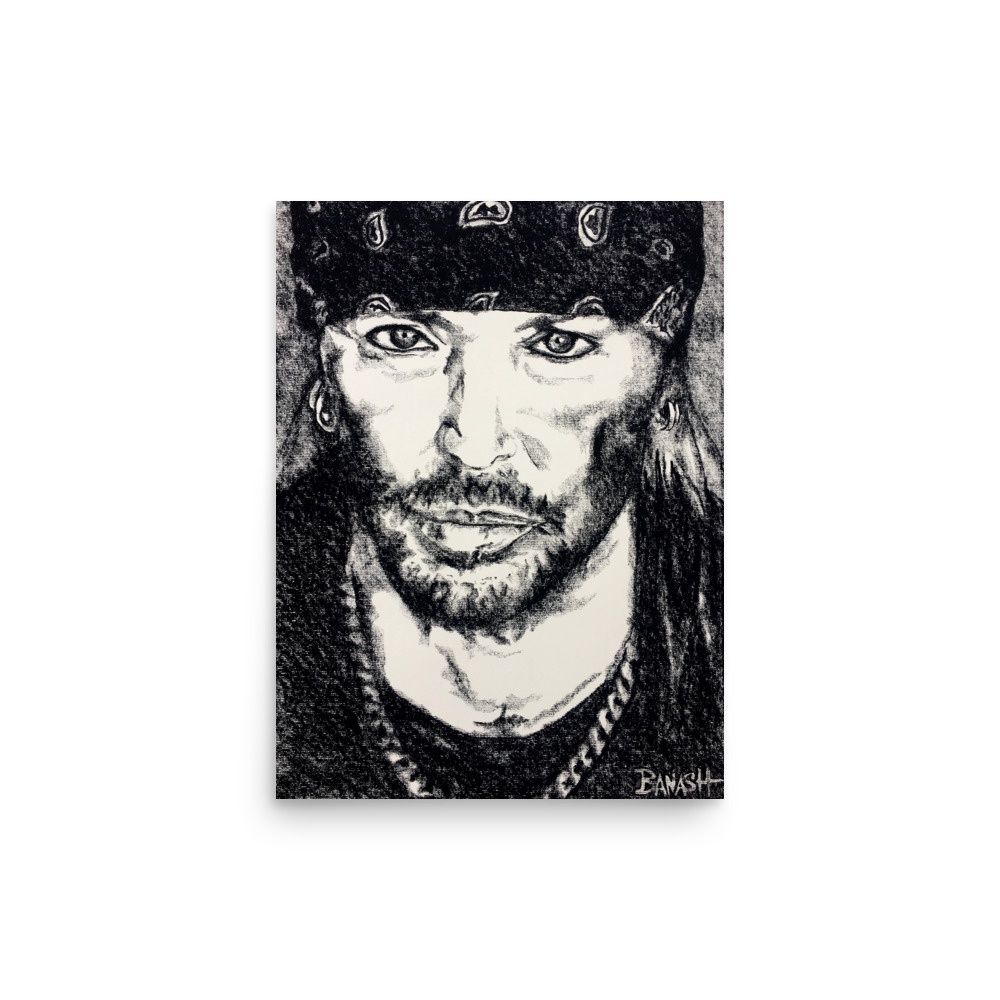 ROCK METAL NO. 10 | POSTER PRINT | CHARCOAL | 3:4 RATIO