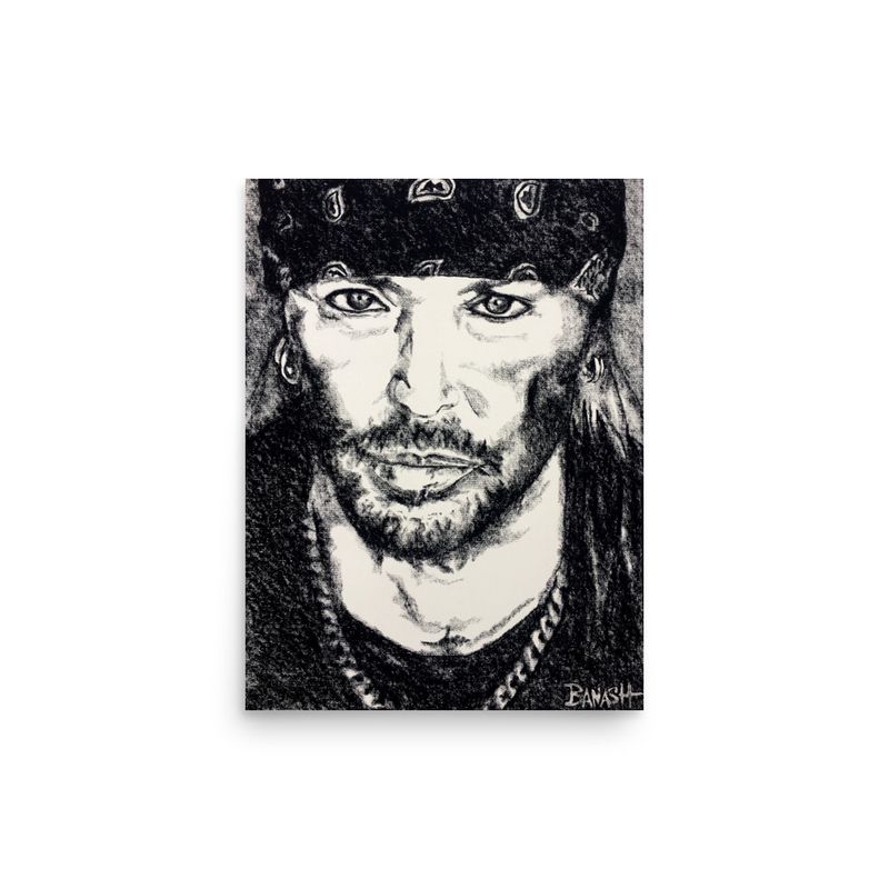 ROCK METAL NO. 10 | POSTER PRINT | CHARCOAL | 3:4 RATIO