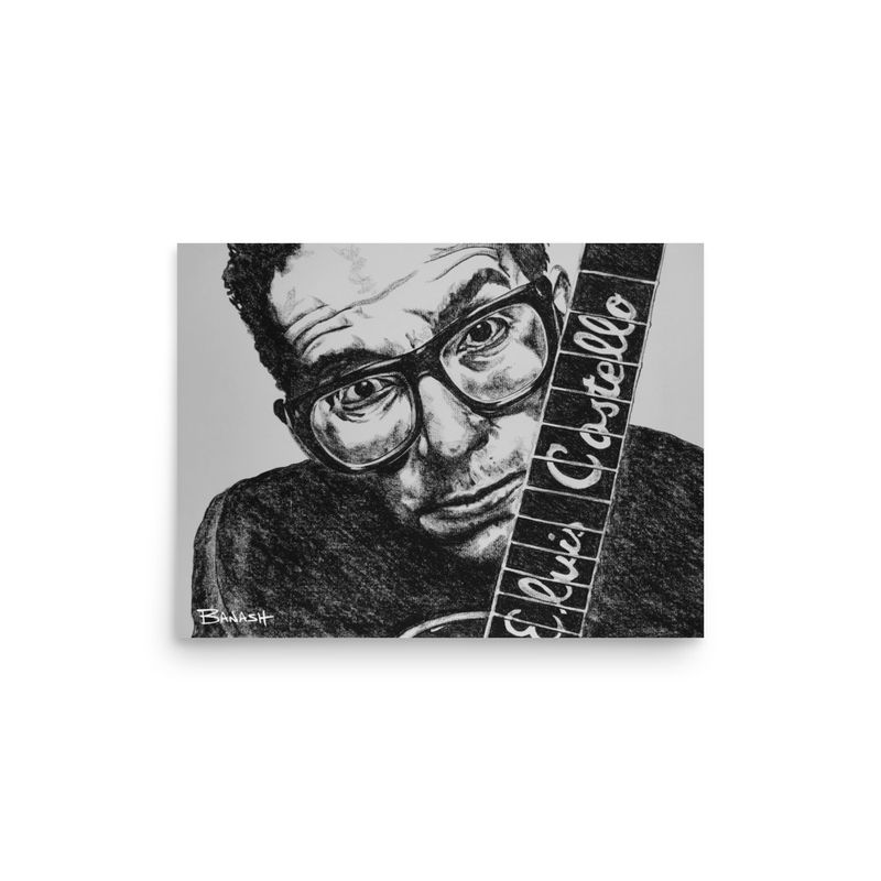 ROCK N&#39; ROLL NO. 17 | POSTER PRINT | CHARCOAL | 3:4 RATIO