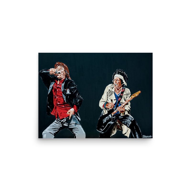 ROCK N&#39; ROLL NO. 2 | POSTER PRINT | ACRYLIC PAINTING |3:4 RATIO
