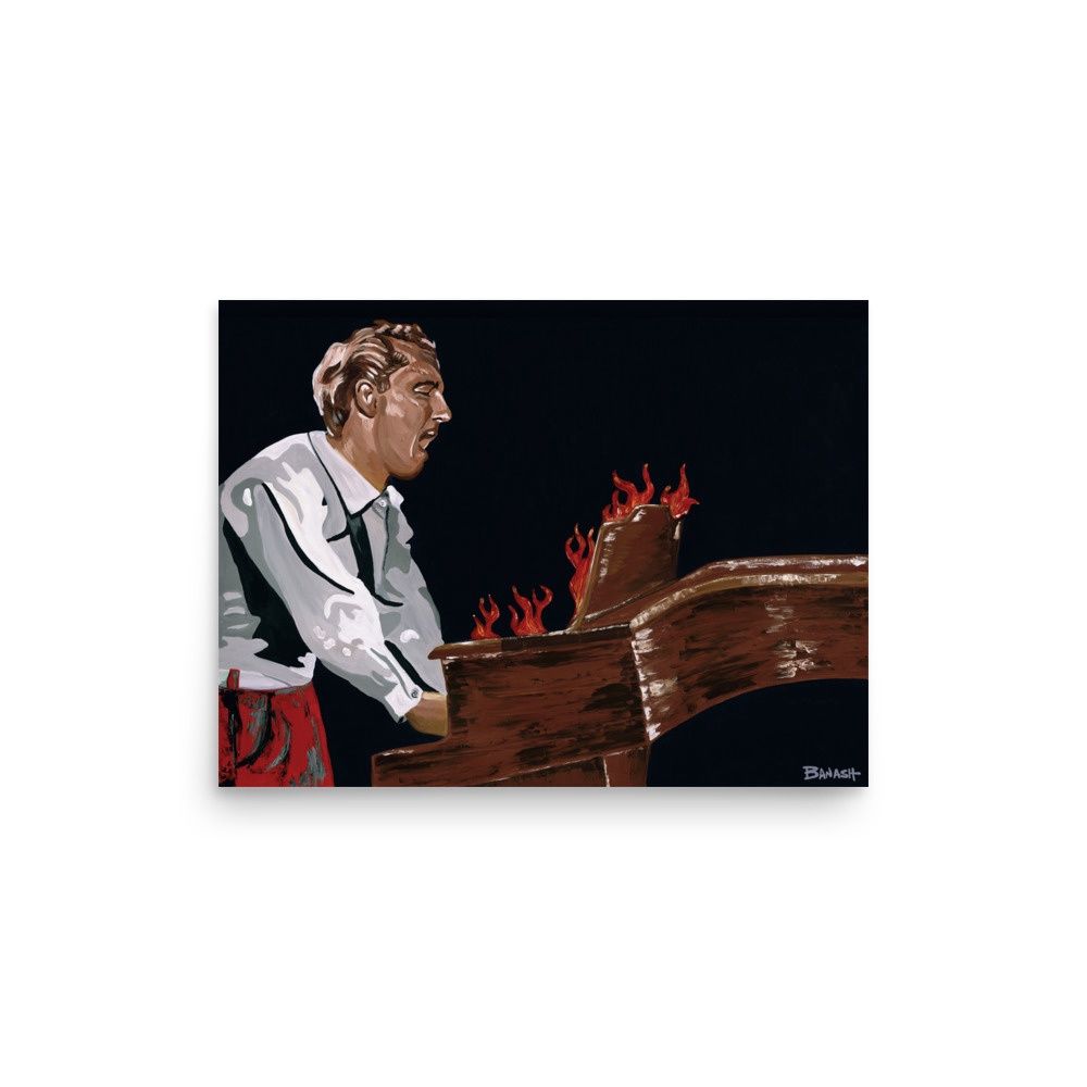 ROCK N&#39; ROLL NO. 3 | POSTER PRINT | ACRYLIC PAINTING | 3:4 RATIO