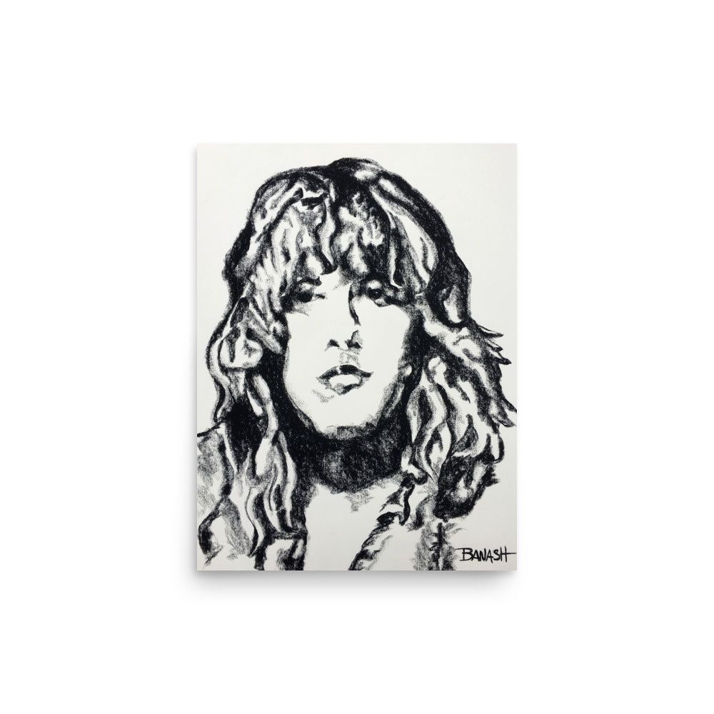 ROCK N&#39; ROLL NO. 21 | POSTER PRINT | CHARCOAL | 3:4 RATIO