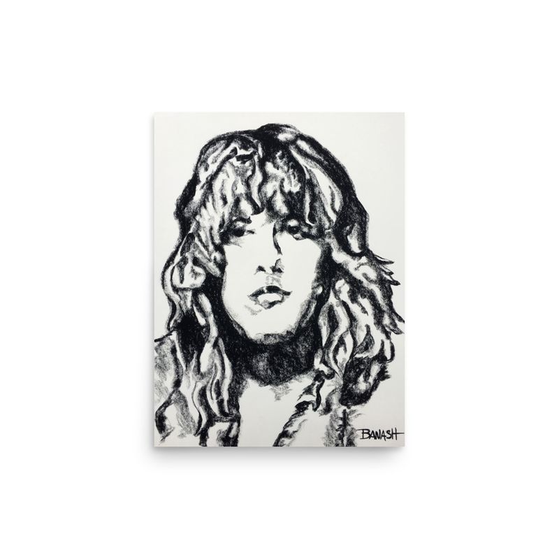 ROCK N&#39; ROLL NO. 21 | POSTER PRINT | CHARCOAL | 3:4 RATIO