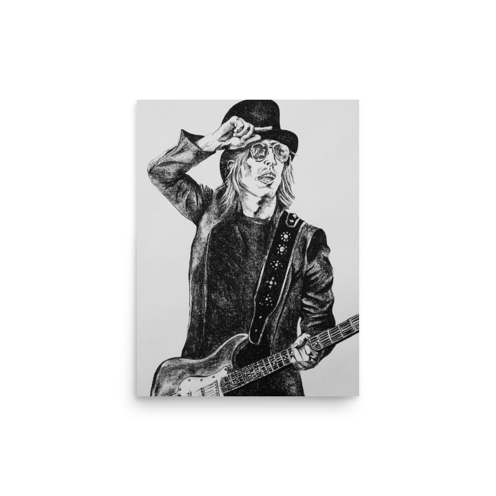ROCK N&#39; ROLL NO. 6 | POSTER PRINT | CHARCOAL | 3:4 RATIO