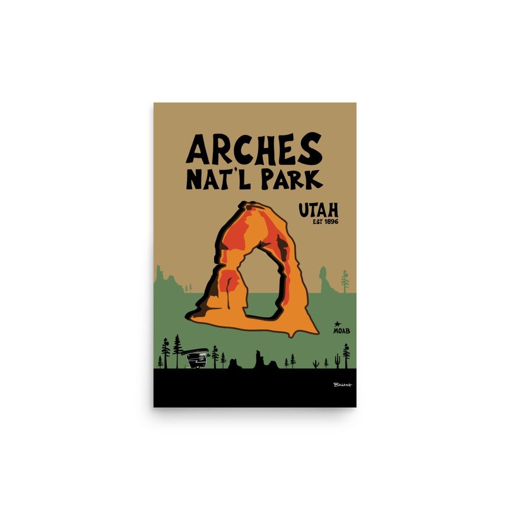 ARCHES NATIONAL PARK | POSTER PRINT | ILLUSTRATION | 2:3 RATIO