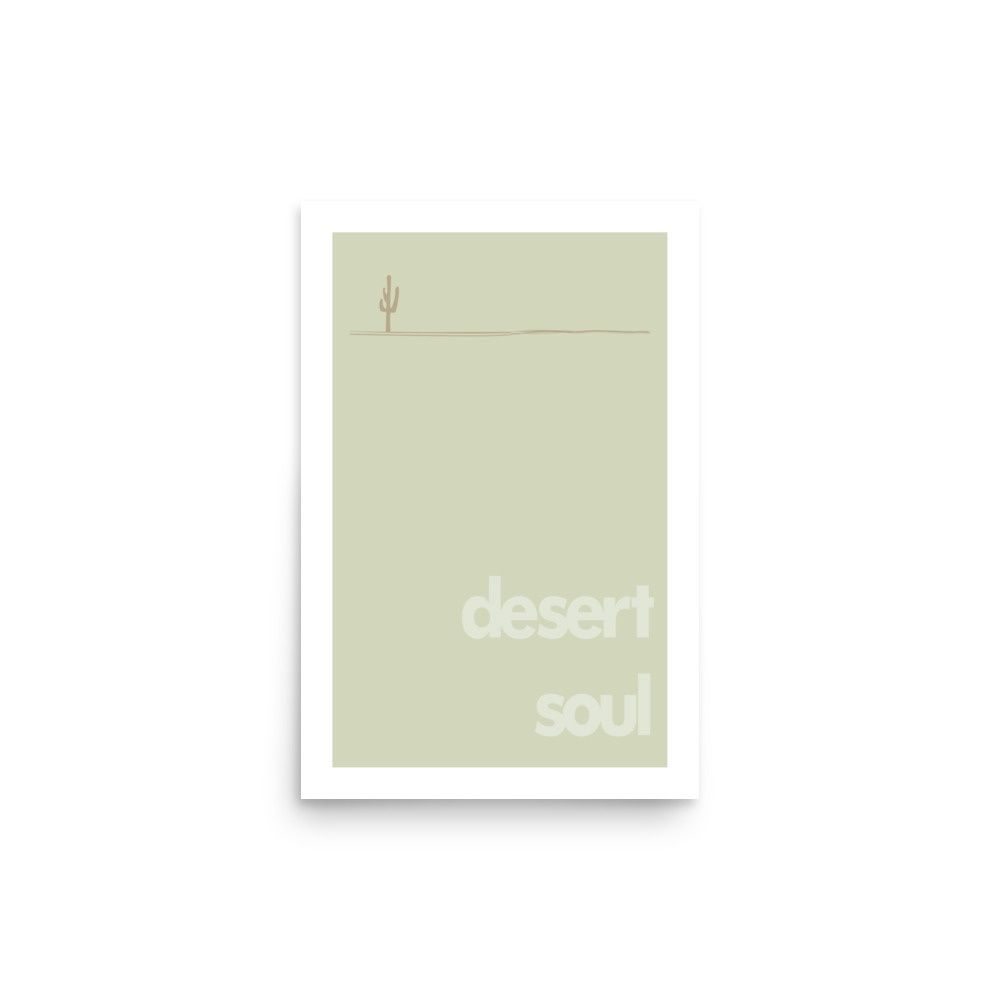 DESERT SOUL SAGUARO . DRIFTWOOD | POSTER PRINT | ILLUSTRATION | 2:3 RATIO