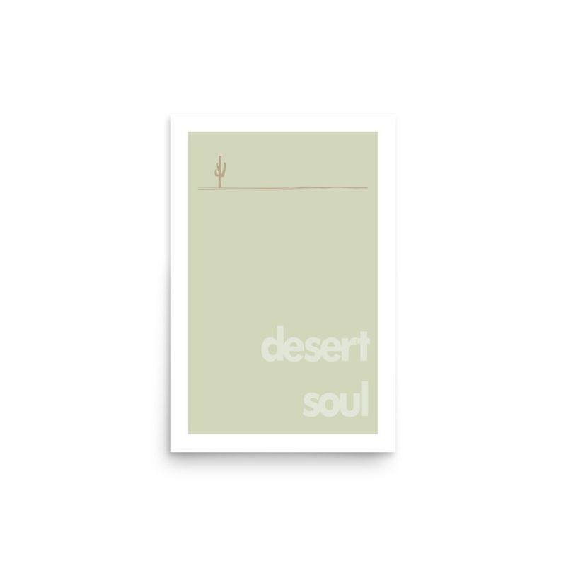 DESERT SOUL SAGUARO . DRIFTWOOD | POSTER PRINT | ILLUSTRATION | 2:3 RATIO