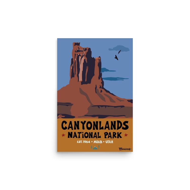 CANYONLANDS NATIONAL PARK | POSTER PRINT | ILLUSTRATION | 2:3 RATIO