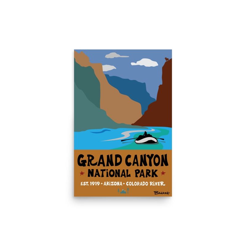 GRAND CANYON NATIONAL PARK | POSTER PRINT | ILLUSTRATION | 2:3 RATIO