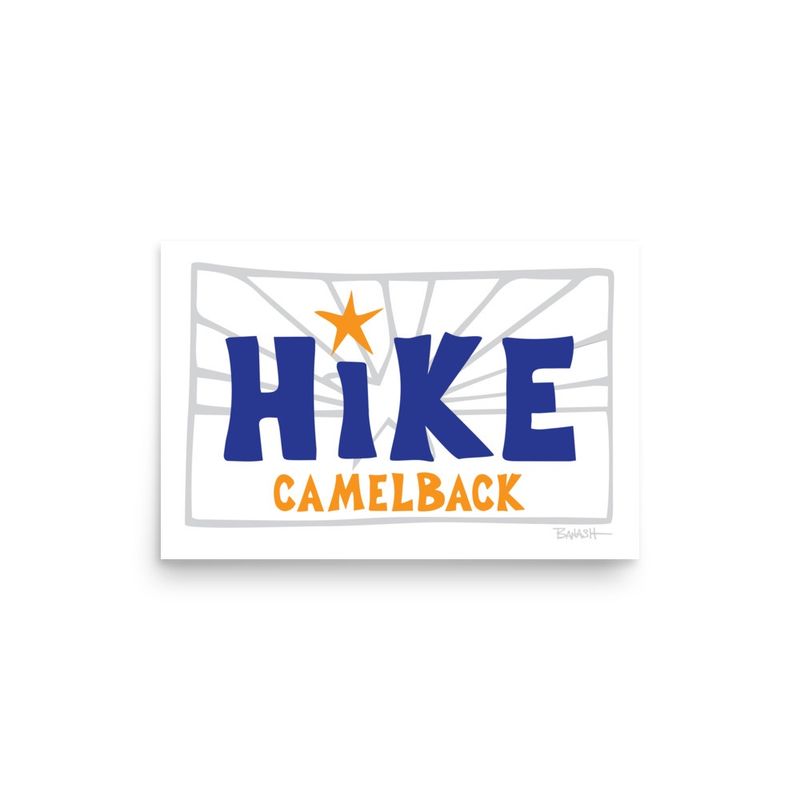 HIKE . ARIZONA FLAG GHOST . SERIES | POSTER PRINT | ILLUSTRATION | LIFESTYLE | 2:3 RATIO