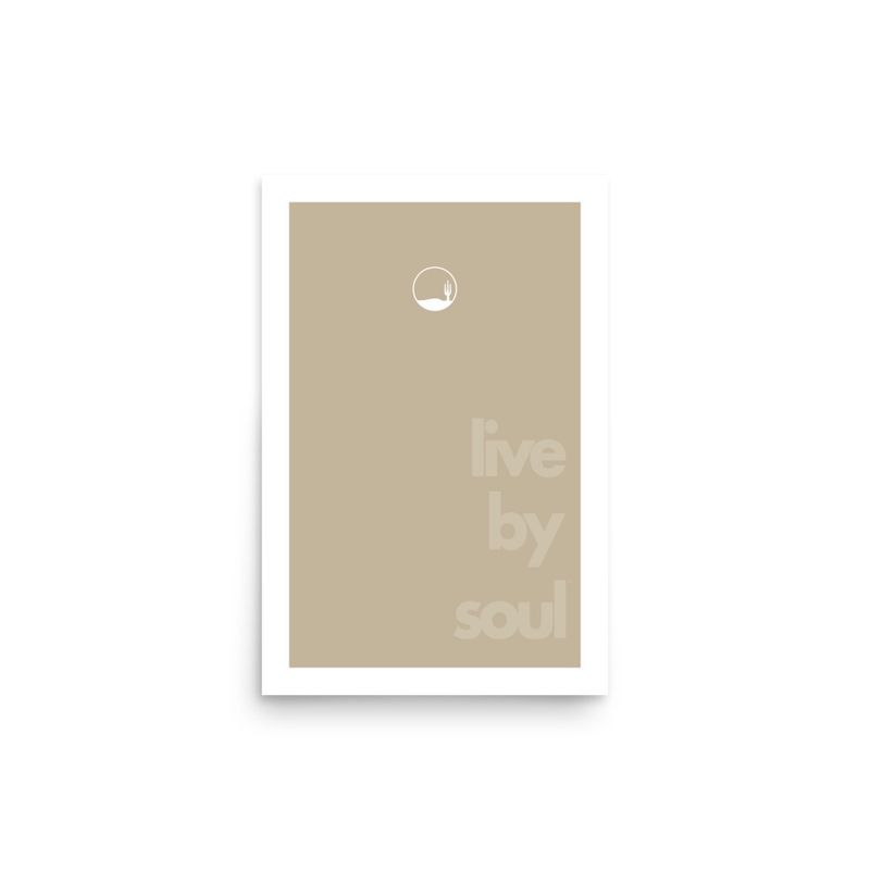 LIVE BY SOUL . DUNE . CACTUS . COLOR SERIES | POSTER PRINT | ILLUSTRATION | 2:3 RATIO