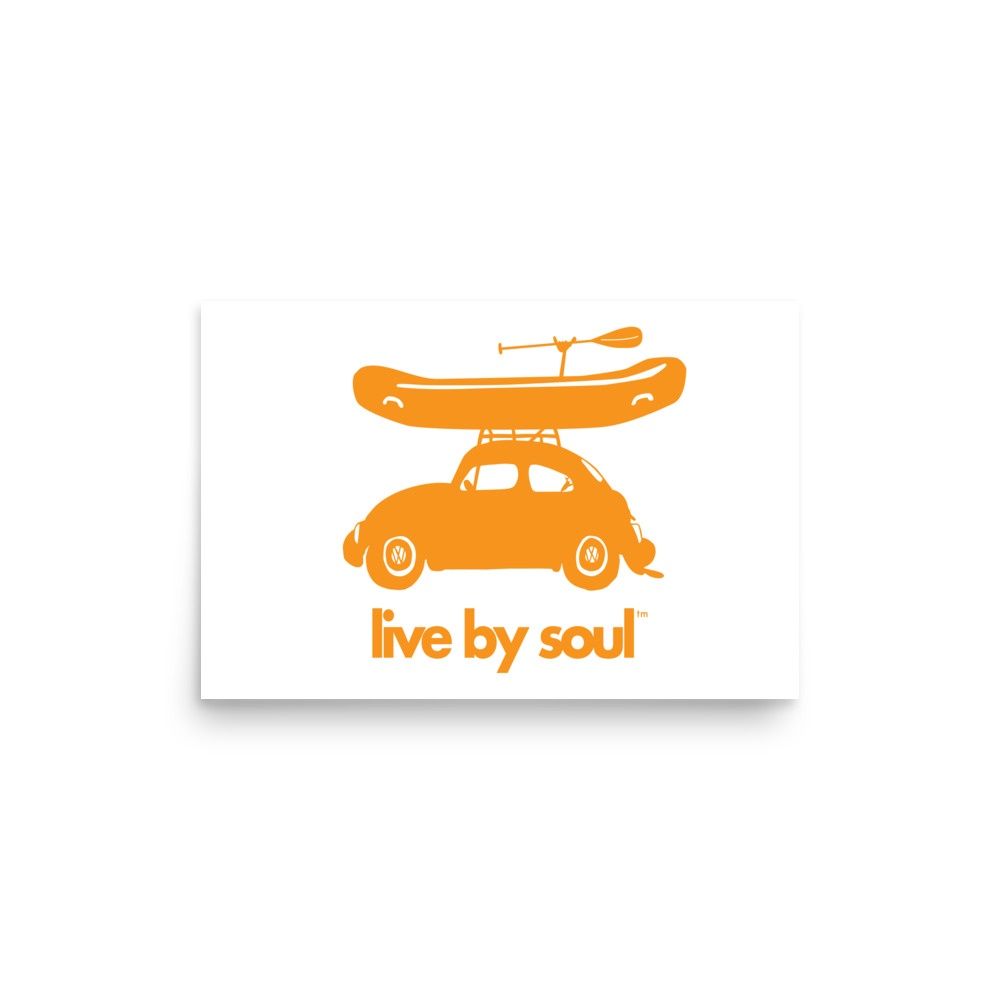 LIVE BY SOUL . RAFT BUG GREM | POSTER PRINT | ILLUSTRATION |2:3 RATIO