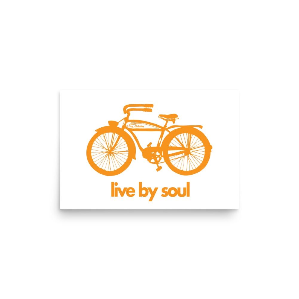 LIVE BY SOUL AUTOCYCLE | POSTER PRINT | ILLUSTRATION | 2:3 RATIO