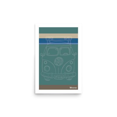ROUTE 66 BUS GRILL . SURF LINES . REEF | POSTER PRINT | ILLUSTRATION | 2:3 RATIO