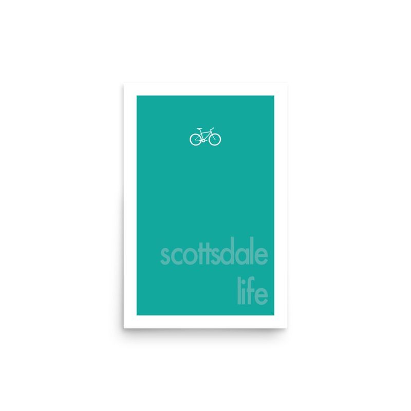SCOTTSDALE LIFE . MOUNTAIN BIKE . COLOR SERIES | POSTER PRINT | ILLUSTRATION | 2:3 RATIO