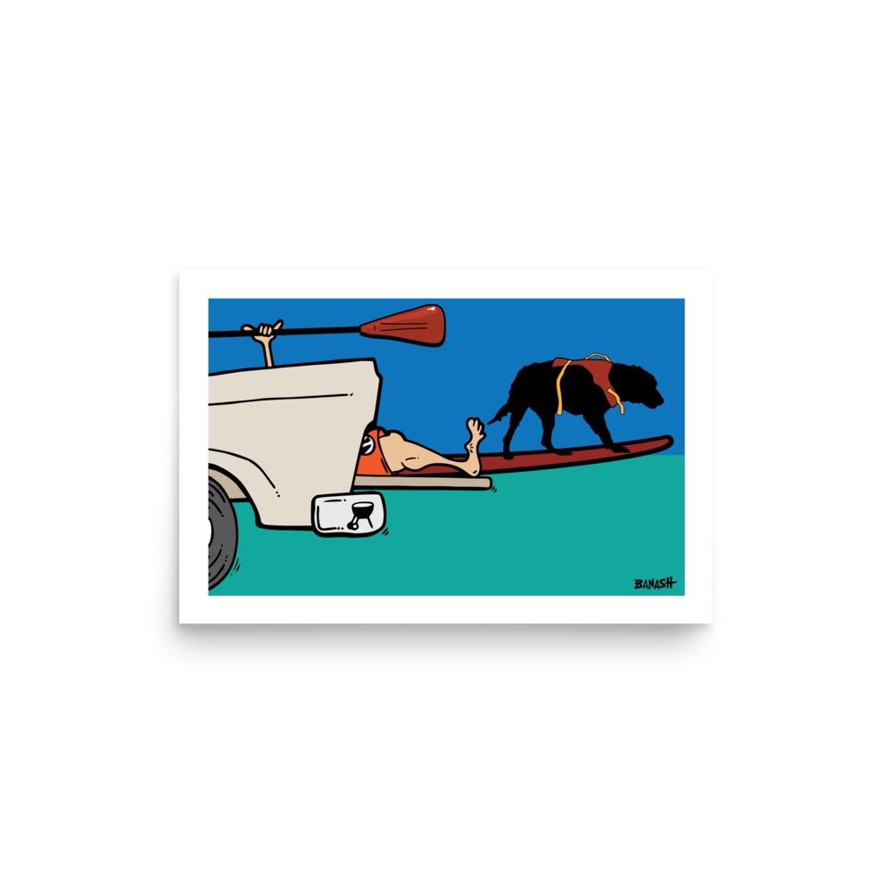 TAILGATE . PADDLE BOARD GREM | POSTER PRINT | ILLUSTRATION | LIFESTYLE | 2:3 RATIO