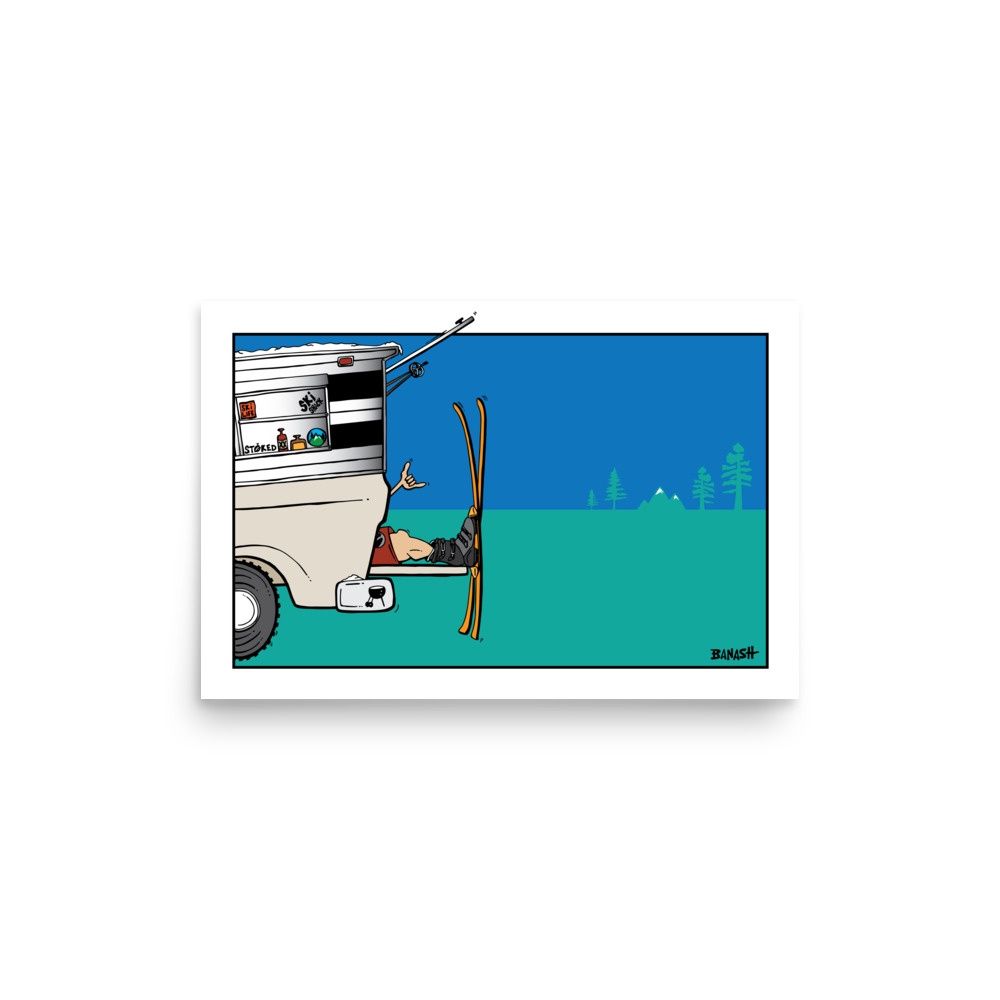 TAILGATE . SKI SHACK GREM | POSTER PRINT | ILLUSTRATION | LIFESTYLE | 2:3 RATIO