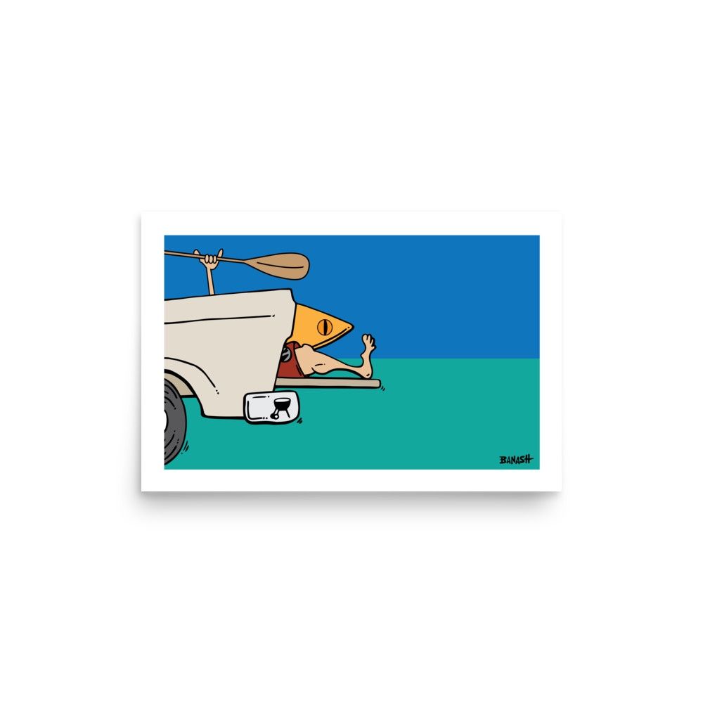 TAILGATE . KAYAK GREM | POSTER PRINT | ILLUSTRATION | LIFESTYLE | 2:3 RATIO