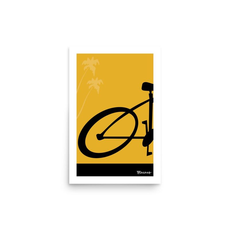 ORIGINAL BIKE LOGO TAIL . PALMS . COLOR SERIES | POSTER PRINT | ILLUSTRATION | 2:3 RATIO