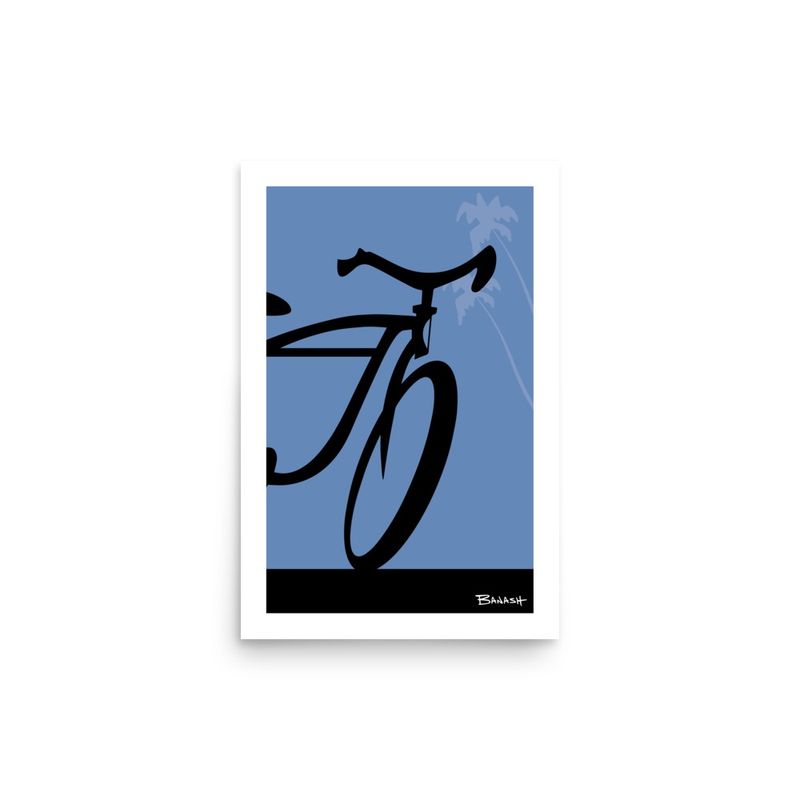 ORIGINAL BIKE LOGO FRONT END . PALMS . COLOR SERIES | POSTER PRINT | ILLUSTRATION | 2:3 RATIO