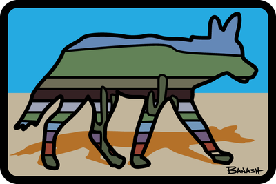 COYOTE CACTUS LINES | RECTANGLE PATCH