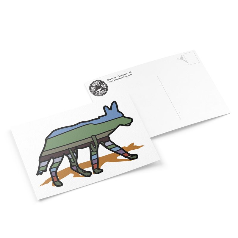 COYOTE CACTUS LINES | 6&quot; x 9&quot; POSTCARD
