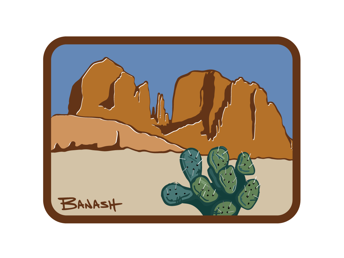 CATHEDRAL ROCK | RECTANGLE MAGNET