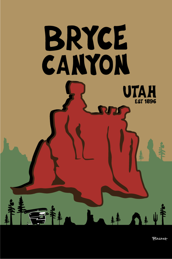 BRYCE CANYON NATIONAL PARK | RECTANGLE MAGNET