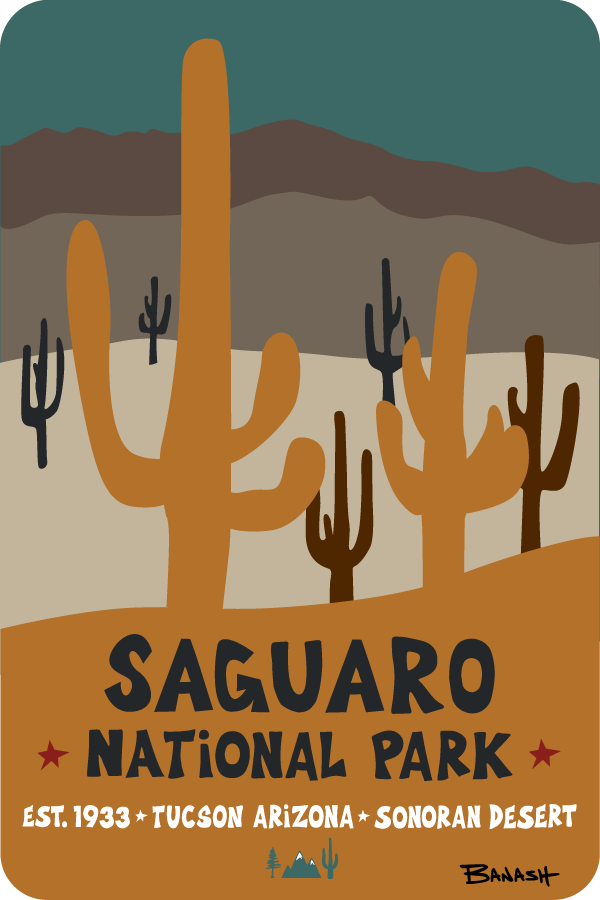 SAGUARO NATIONAL PARK | RECTANGLE MAGNET