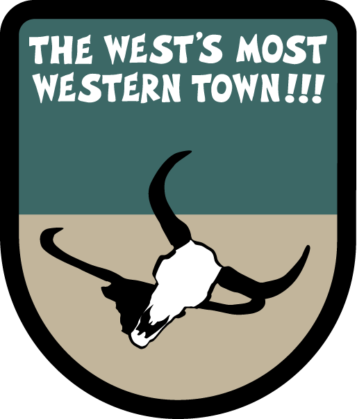 WESTERN TOWN . COW SKULL | BADGE PATCH