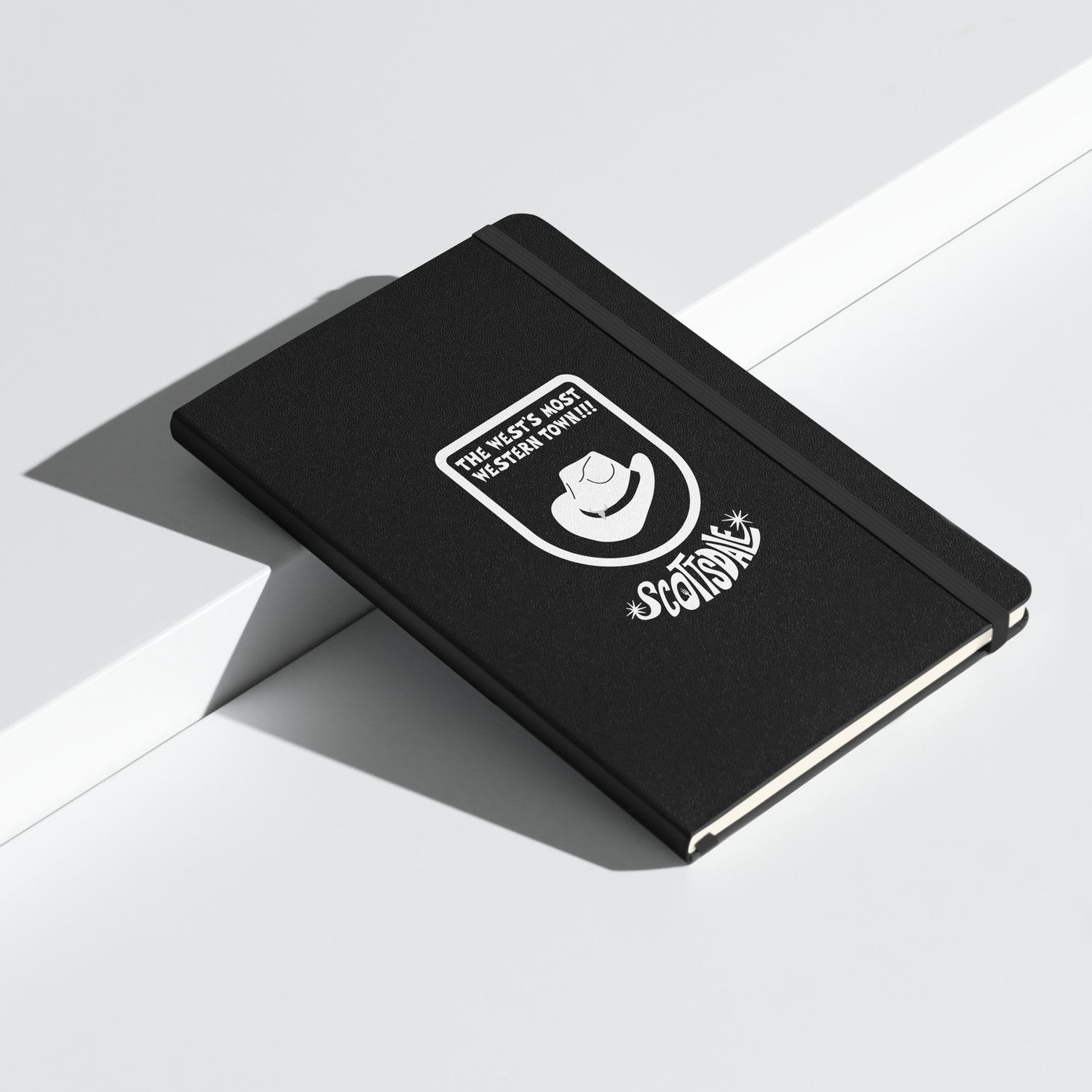 SCOTTSDALE SERIES | HARDCOVER BOUND NOTEBOOK, COLOR: BLACK, STYLE: STETSON