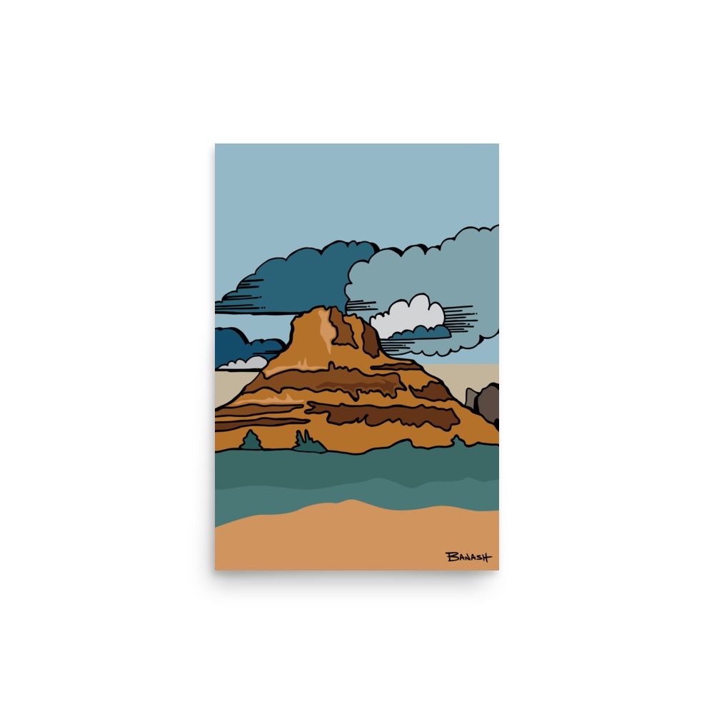 SEDONA BELL ROCK | POSTER PRINT | ILLUSTRATION | 2:3 RATIO